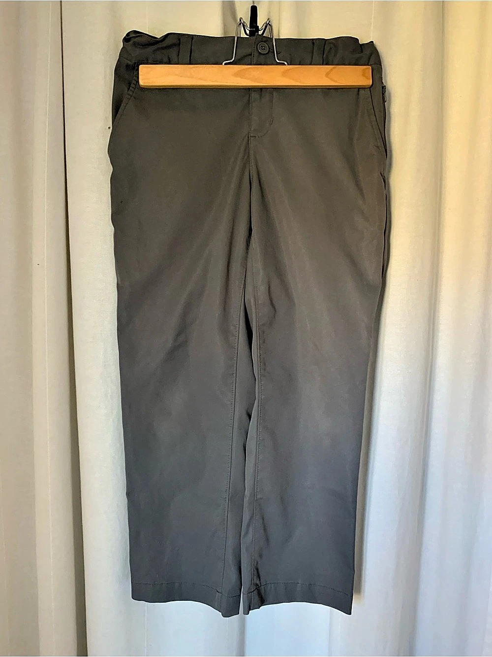 Boys Lands' End Straight Leg Pants Gray Size 8H